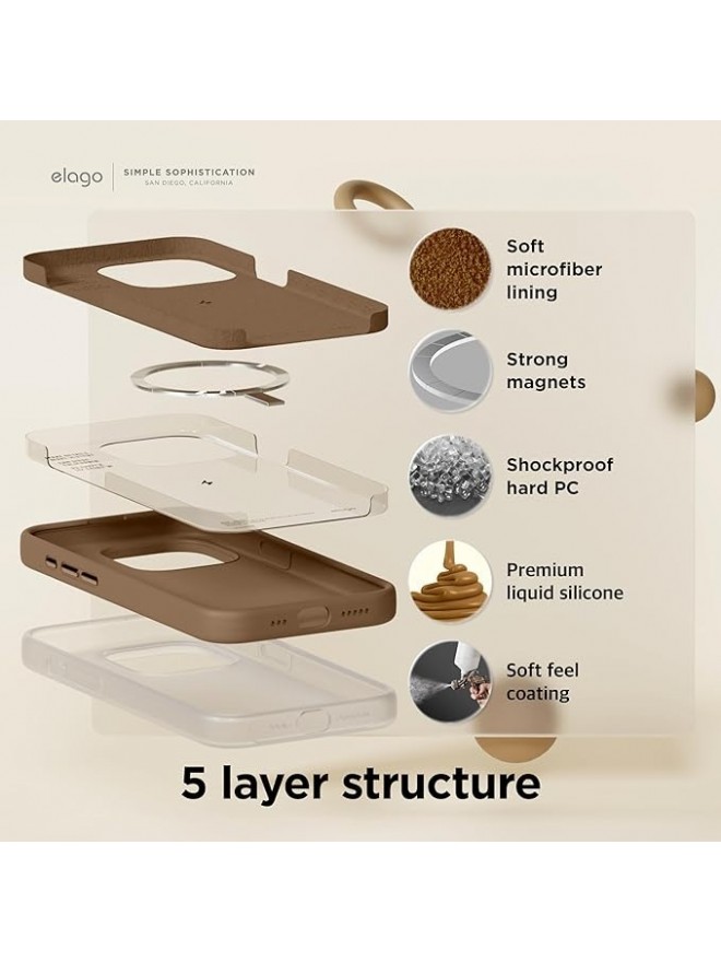 Silicone Compatibile Phone Case - Brown