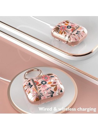 Flower Patterns Protective Hard Case with Clip (Pink)
