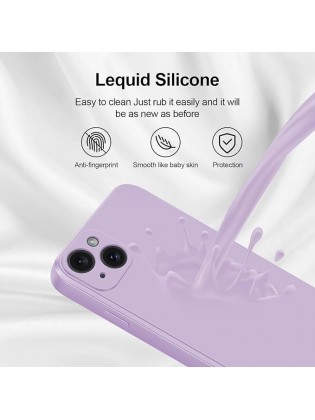 Silicone Case With Camera Protection - Purple