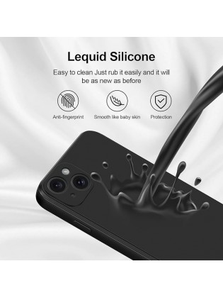 Silicone Case With Camera Protection - Black