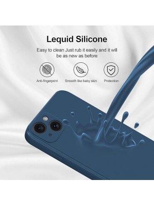 Silicone Case With Camera Protection - Blue