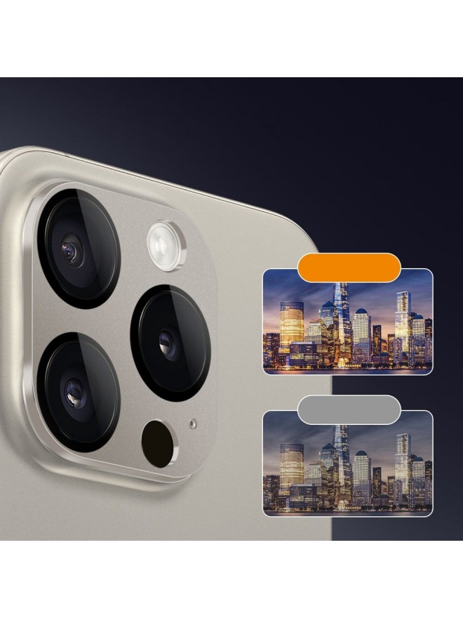 ZeroDamage HD Flexible Glass Camera Lens Protector - Natural Titanium (Single shot is not delivered)