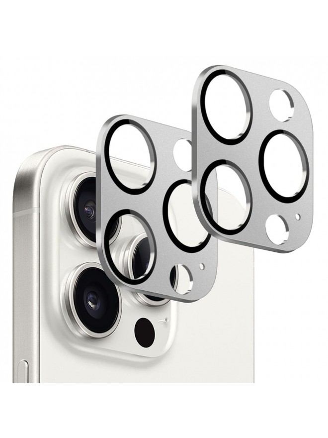 ZeroDamage HD Flexible Glass Camera Lens Protector - Silver(Single shot is not delivered)