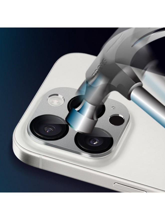 ZeroDamage HD Flexible Glass Camera Lens Protector - Silver