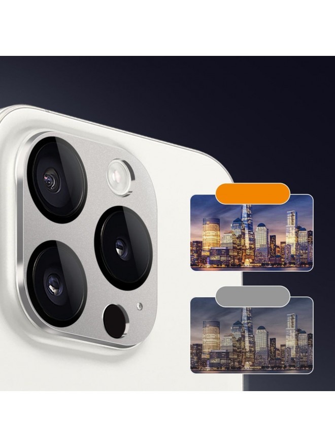 ZeroDamage HD Flexible Glass Camera Lens Protector - Silver(Single shot is not delivered)