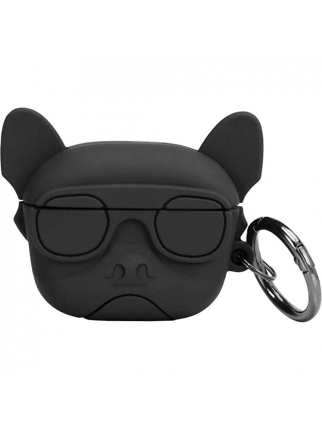 Earphone Case Black Dog