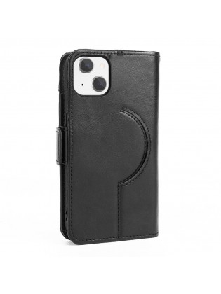 Genuine Leather Wallet Case - Black