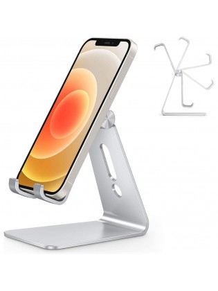 Silver Desktop Phone Dock Holder  (Single shot is not delivered)