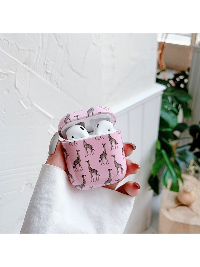 Silicone earphone shell AirPods 1/2 Generation Earphone Sleeves Pc Hard Shell Water Sticker Marble Apple Fashion Brand Earphone Case Protective Cas